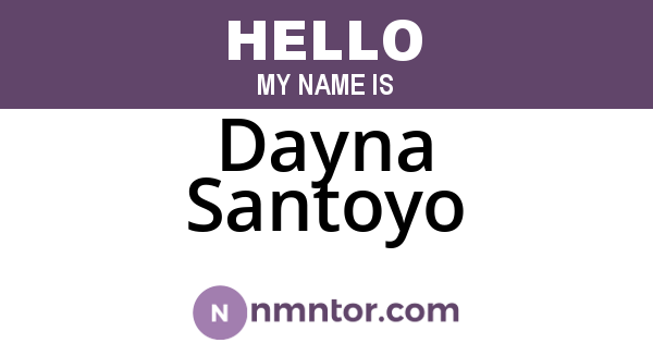 Dayna Santoyo