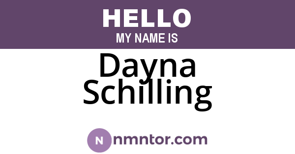 Dayna Schilling