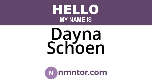 Dayna Schoen