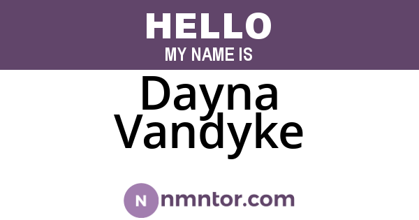 Dayna Vandyke