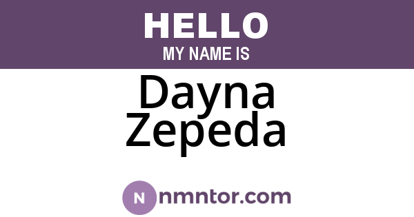 Dayna Zepeda