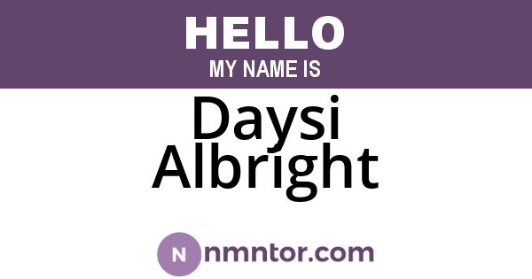 Daysi Albright