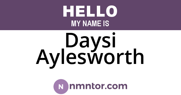 Daysi Aylesworth