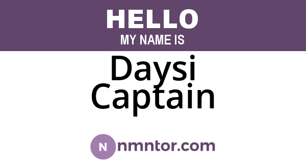 Daysi Captain
