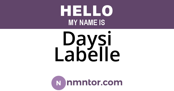 Daysi Labelle