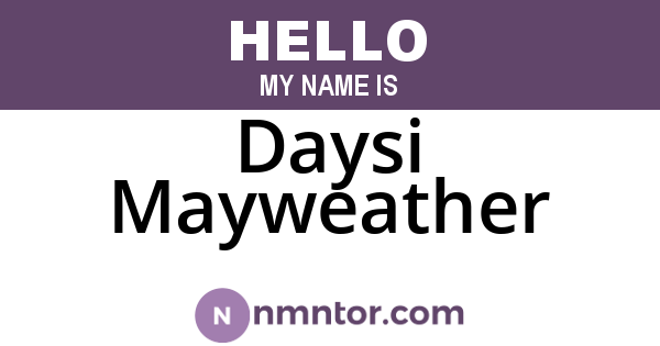 Daysi Mayweather