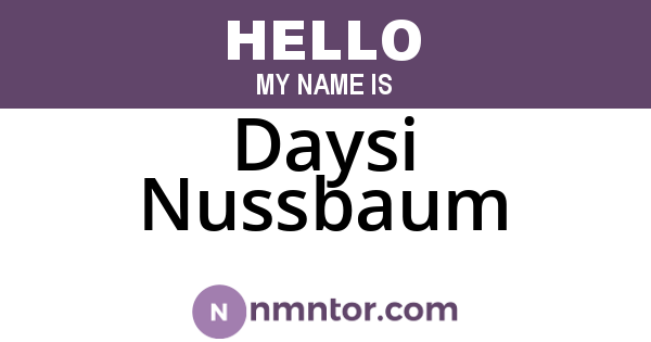Daysi Nussbaum