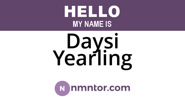Daysi Yearling