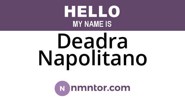 Deadra Napolitano