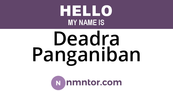 Deadra Panganiban