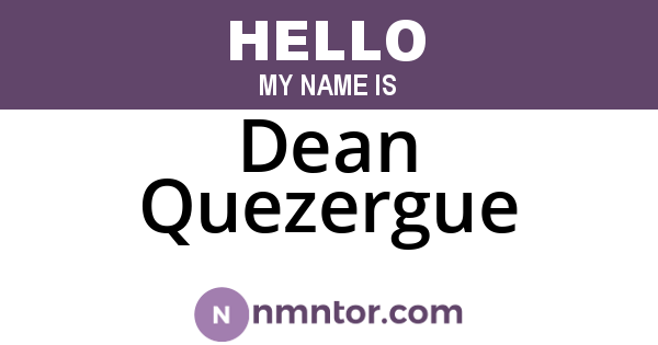 Dean Quezergue
