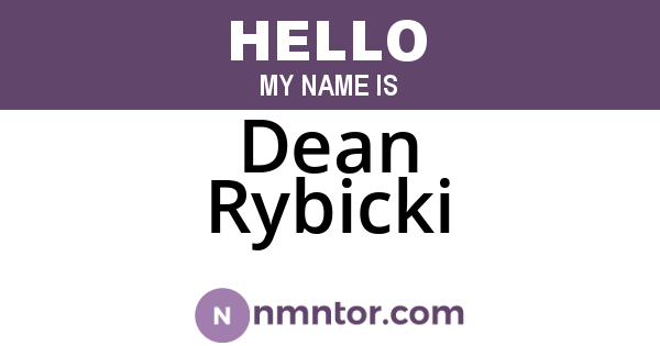 Dean Rybicki