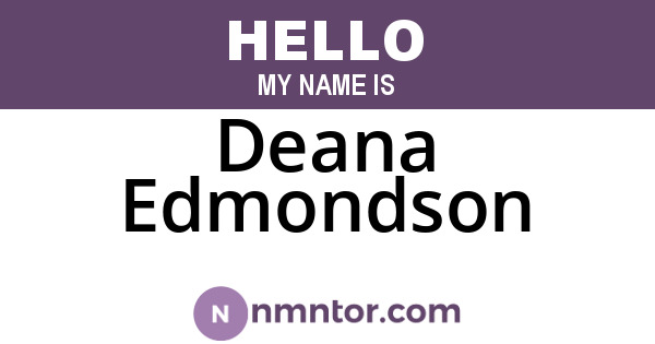 Deana Edmondson