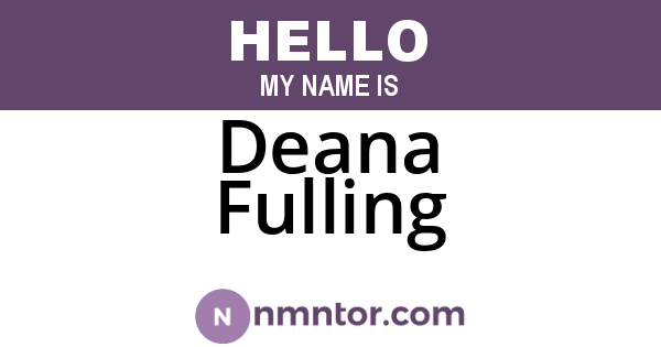 Deana Fulling