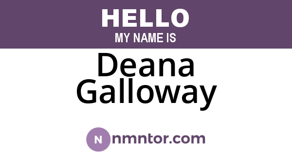 Deana Galloway