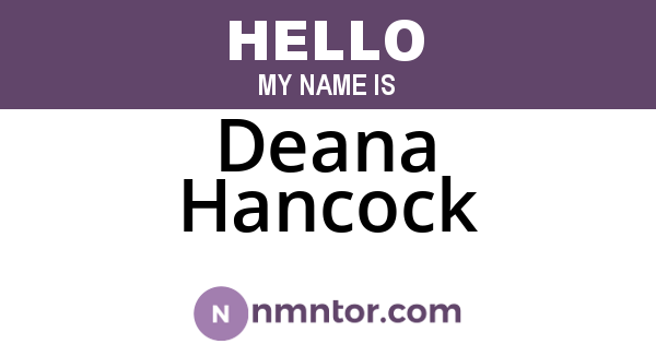 Deana Hancock
