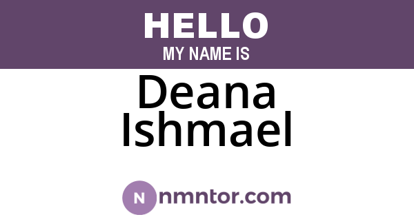 Deana Ishmael
