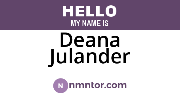 Deana Julander