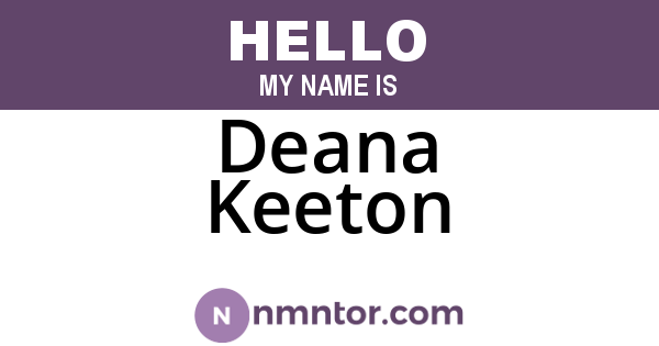 Deana Keeton