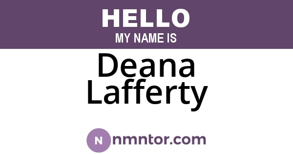 Deana Lafferty