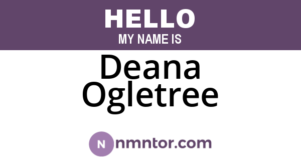 Deana Ogletree