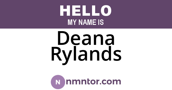Deana Rylands