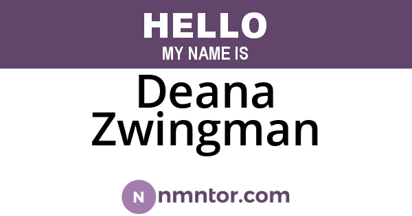 Deana Zwingman