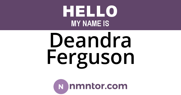 Deandra Ferguson