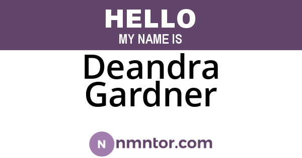 Deandra Gardner