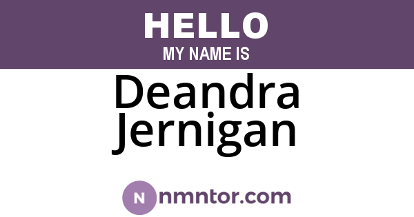 Deandra Jernigan