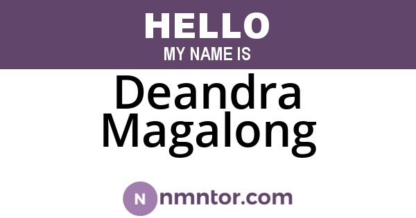Deandra Magalong