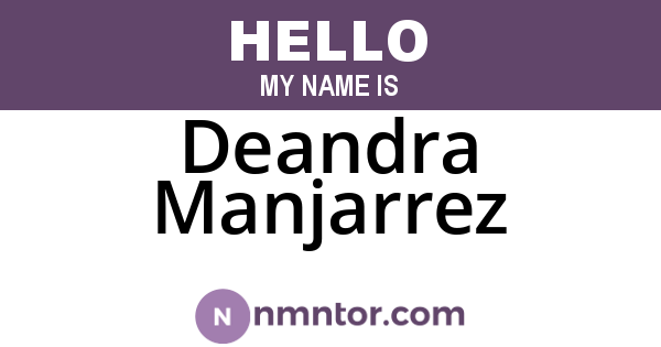 Deandra Manjarrez
