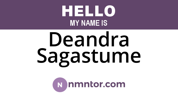 Deandra Sagastume
