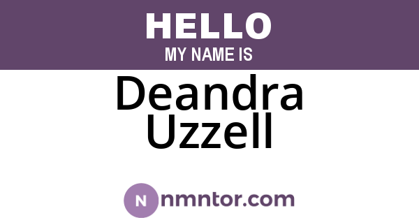 Deandra Uzzell
