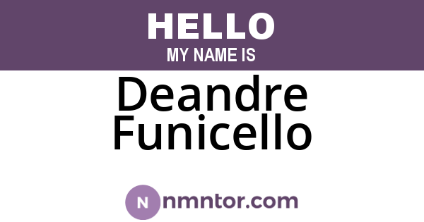 Deandre Funicello