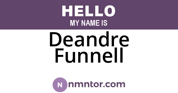 Deandre Funnell