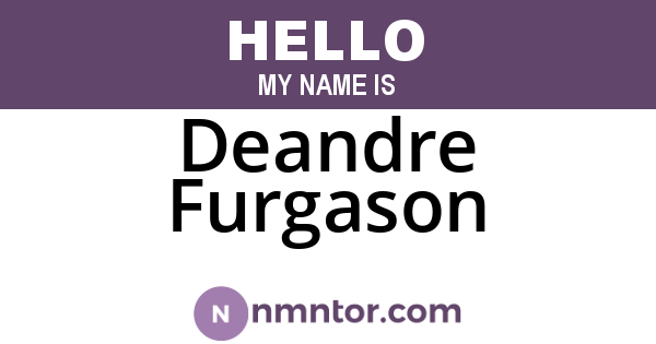 Deandre Furgason