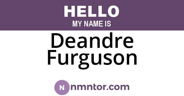 Deandre Furguson