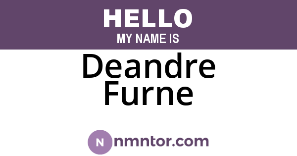 Deandre Furne