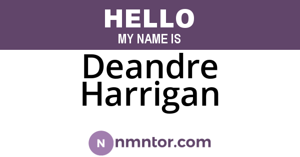 Deandre Harrigan