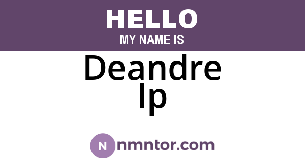 Deandre Ip