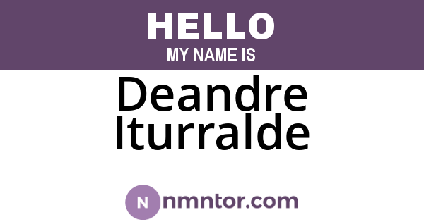 Deandre Iturralde