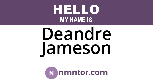 Deandre Jameson