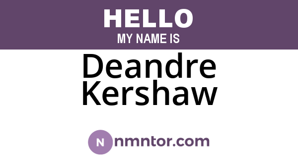 Deandre Kershaw