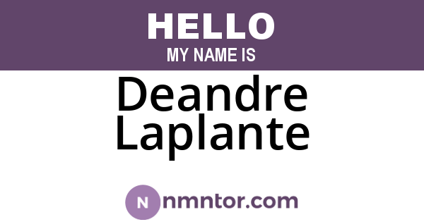 Deandre Laplante
