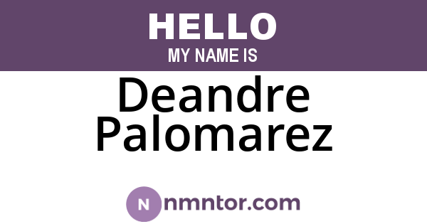 Deandre Palomarez