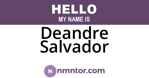 Deandre Salvador