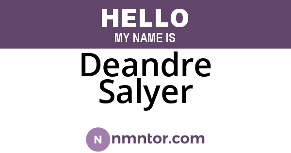 Deandre Salyer