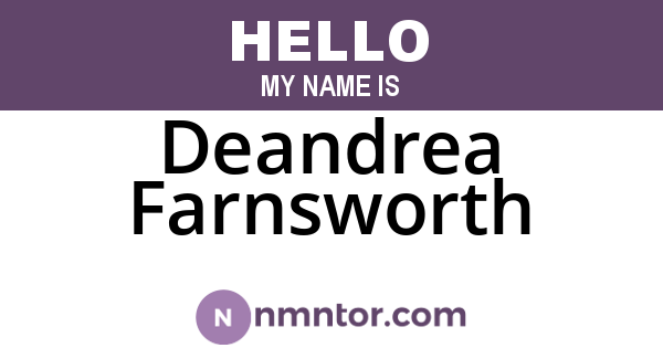 Deandrea Farnsworth