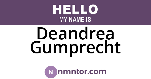 Deandrea Gumprecht